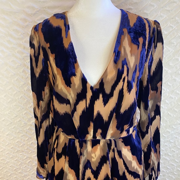 Harlyn long sleeve blue/neutrals Size M - Picture 2 of 6